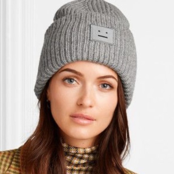 Acne Studios Accessories - Acne Light Grey Beanie